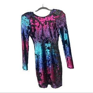 Nasty Gal sequins cocktail dress